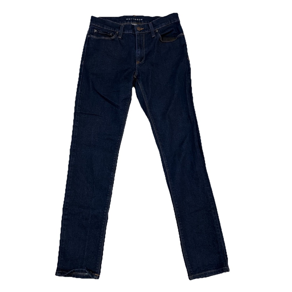 Mott And Bow Men's Jeans Skinny Stretch Size 29x32 Dark Wash EUC